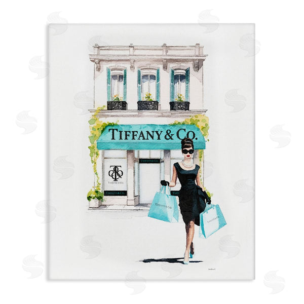 stupell industries Amanda Greenwood | Girl with Shopping Bags