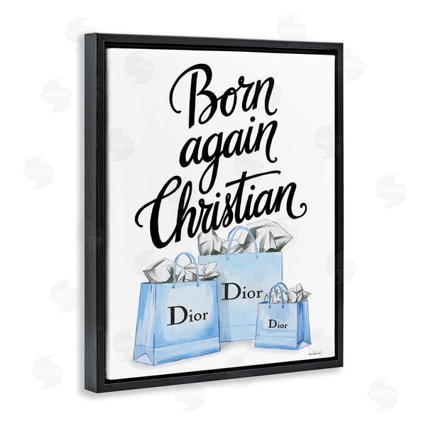 Stupell Industries Amanda Greenwood | Glam Bags Born Again Christian Wall Art