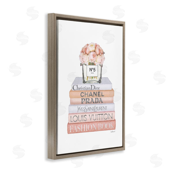 Stupell Industries Amanda Greenwood | Glam Bookstack And Flowers