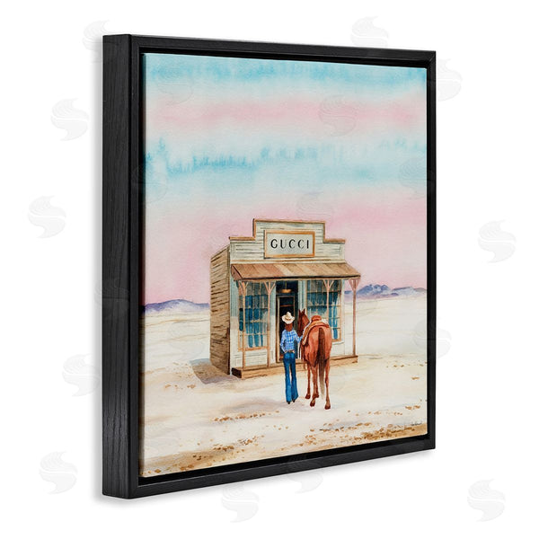 Stupell Industries Amanda Greenwood | Glam Cowgirl At Desert Shop
