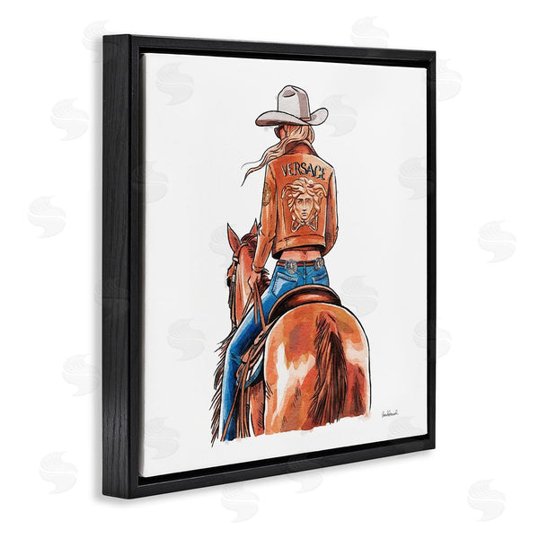 Stupell Industries Amanda Greenwood | Glam Cowgirl Jockey