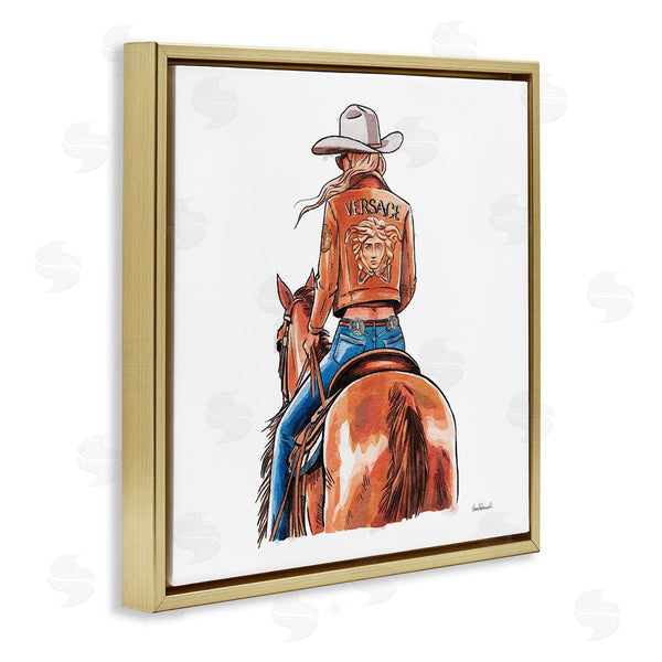 Stupell Industries Amanda Greenwood | Glam Cowgirl Jockey