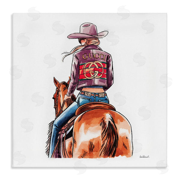 stupell industries Amanda Greenwood | Glam Cowgirl on Horse