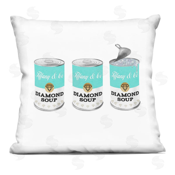 stupell industries Amanda Greenwood | Glam Diamond Soup Fashion Shimmer Pattern Printed Throw Pillow