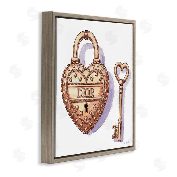 Stupell Industries Amanda Greenwood | Glam Lock And Key Wall Art