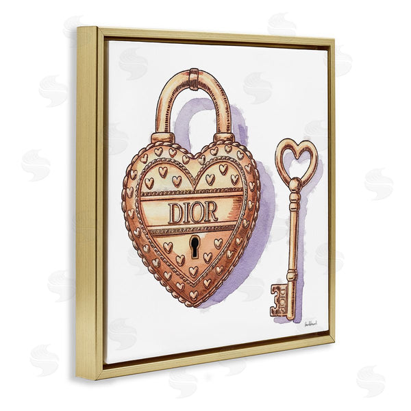 Stupell Industries Amanda Greenwood | Glam Lock And Key Wall Art