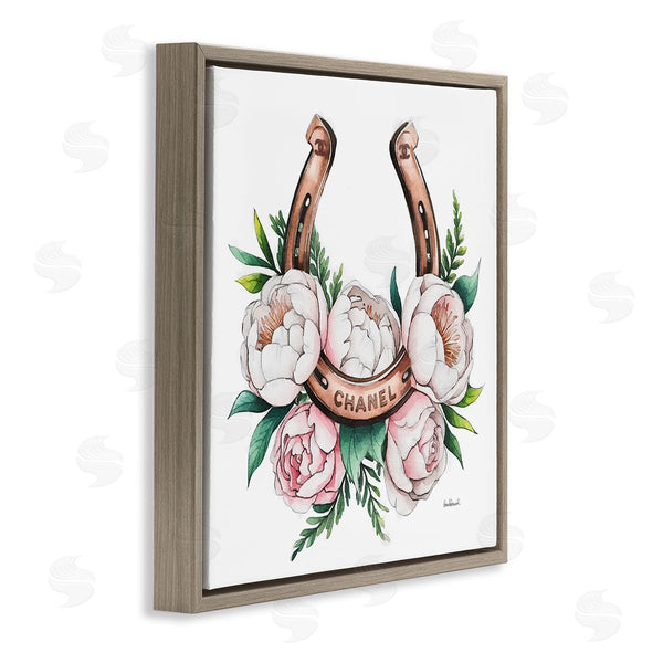Stupell Industries Amanda Greenwood | Glam Peonies & Horseshoe