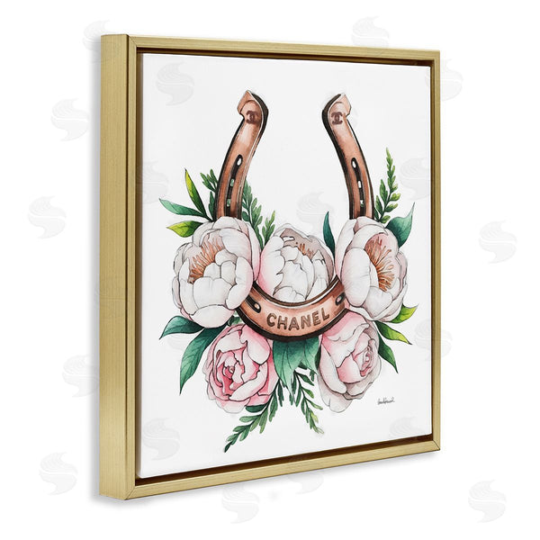Stupell Industries Amanda Greenwood | Glam Peonies & Horseshoe