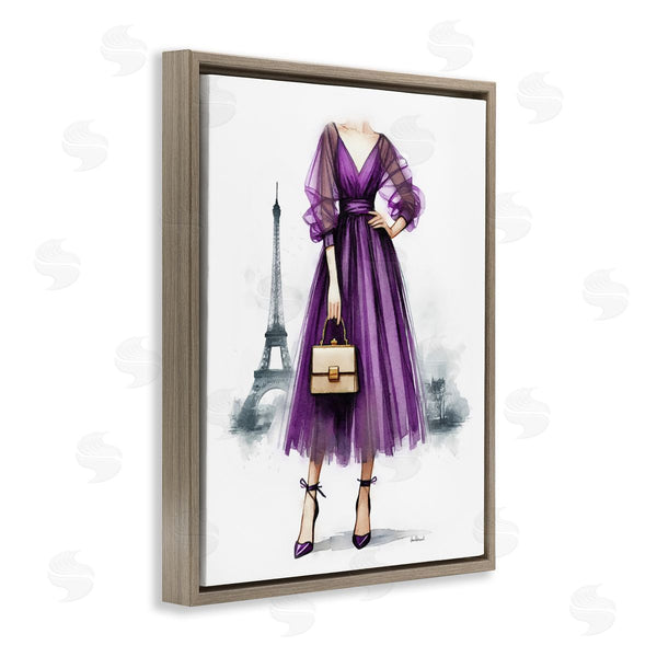 Stupell Industries Amanda Greenwood | Glam Purple Paris Gown Wall Art