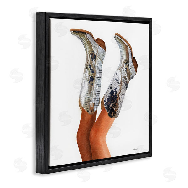 Stupell Industries Amanda Greenwood | Glitzy Glam Cowgirl Boots