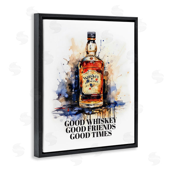 Stupell Industries Amanda Greenwood | Good Whiskey & Friends Wall Art