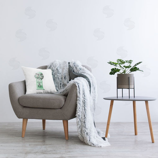 Stupell Industries Amanda Greenwood | Green Glam Gumballs Printed Throw Pillow