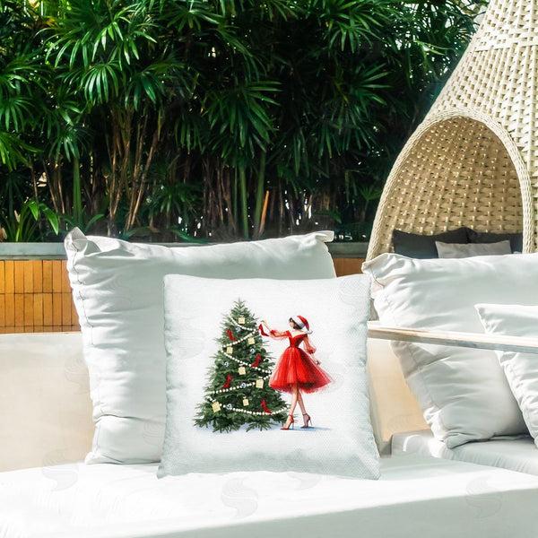 Stupell Industries Amanda Greenwood | Holiday Tree Glam Accessories Printed Throw Pillow