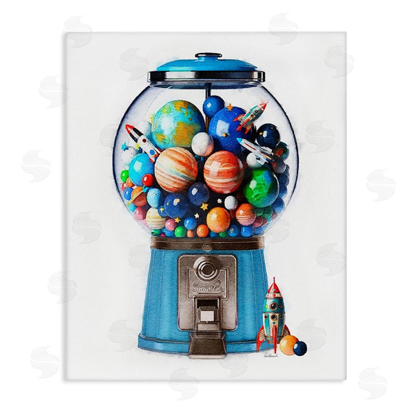 stupell industries Amanda Greenwood | Outer Space Candy Dispenser Wall Art
