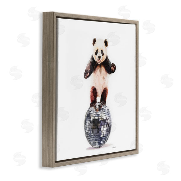 Stupell Industries Amanda Greenwood | Panda Balancing On Disco Ball