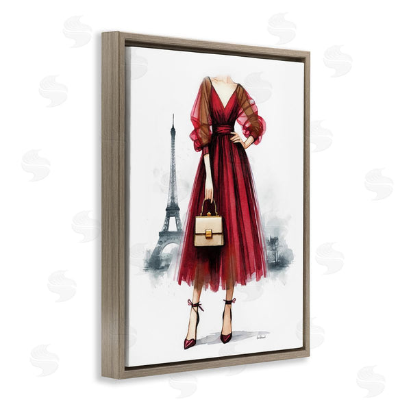 Stupell Industries Amanda Greenwood | Parisian Fashion Red Dress Wall Art