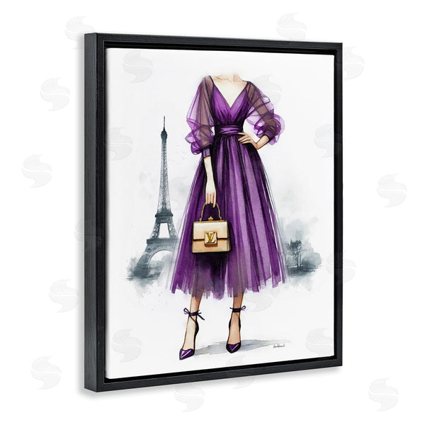 Stupell Industries Amanda Greenwood | Parisian Purple Dress Wall Art