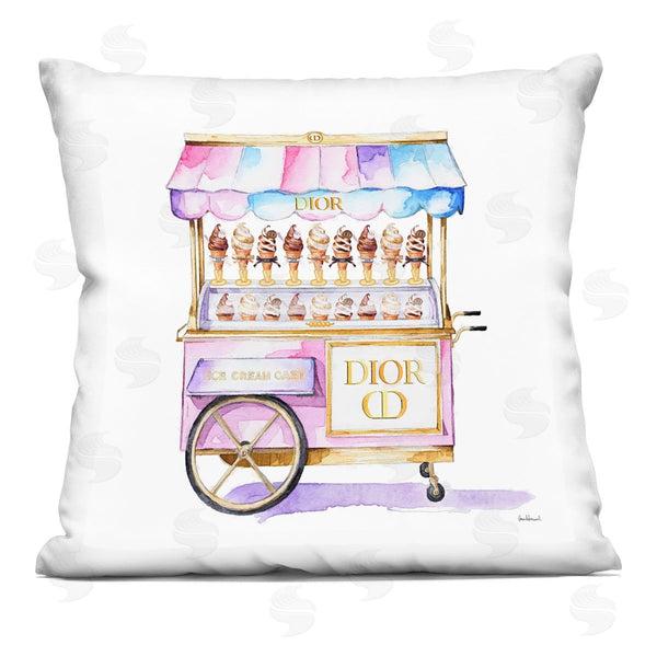 stupell industries Amanda Greenwood | Pastel Glam Ice Cream Printed Throw Pillow