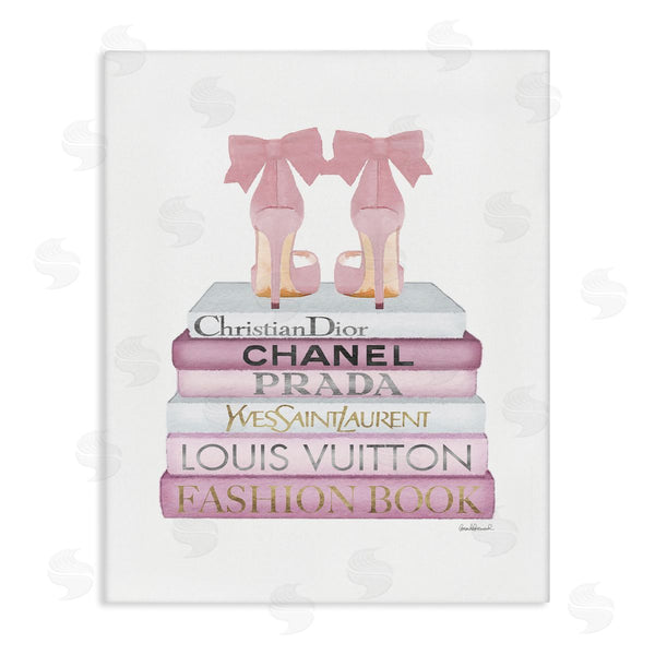 stupell industries Amanda Greenwood | Pastel Pink Heels & Books
