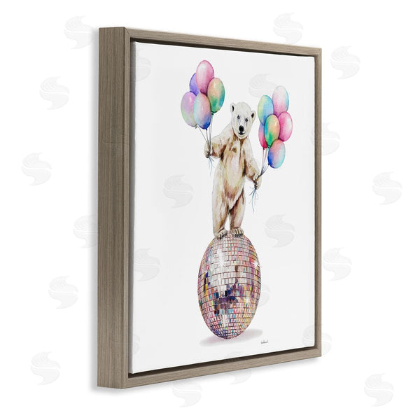 Stupell Industries Amanda Greenwood | Polar Bear & Balloons Wall Art