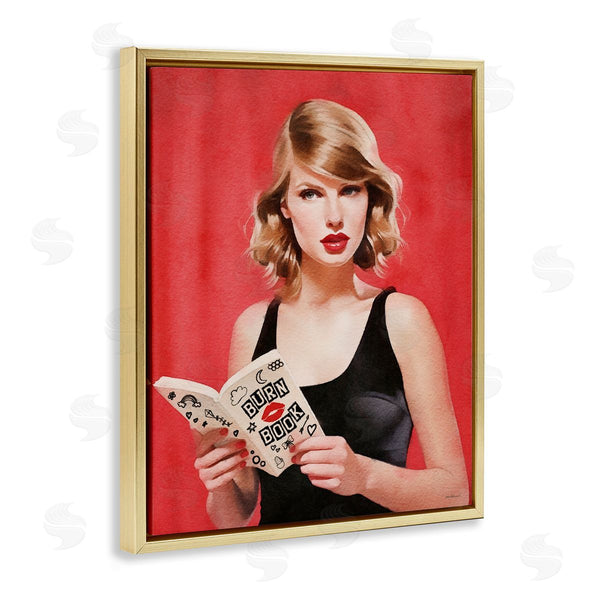 Stupell Industries Amanda Greenwood | Popstar Reading Book Red