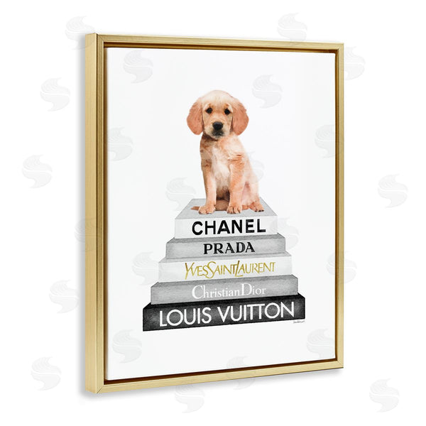 Stupell Industries Amanda Greenwood | Puppy Dog Grey Fashion Books