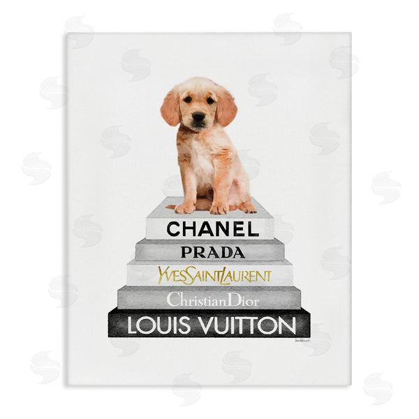 stupell industries Amanda Greenwood | Puppy Dog Grey Fashion Books