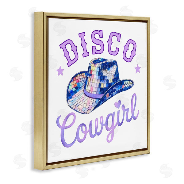 Stupell Industries Amanda Greenwood | Purple Disco Cowgirl Hat