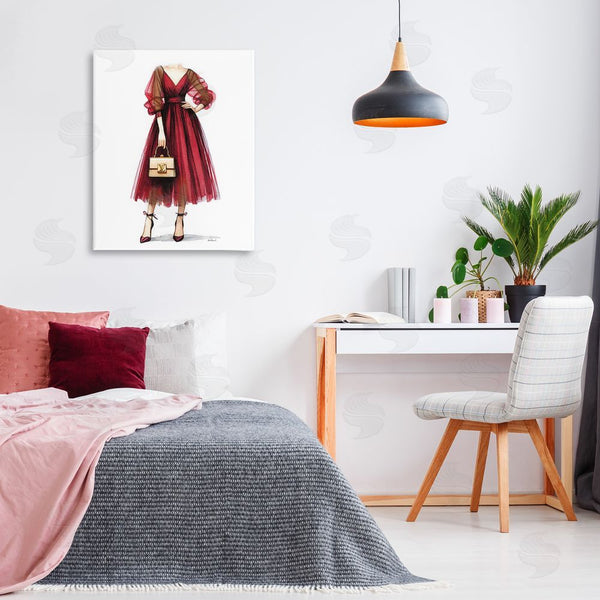Stupell Industries Amanda Greenwood | Red Glam Gown Wall Art