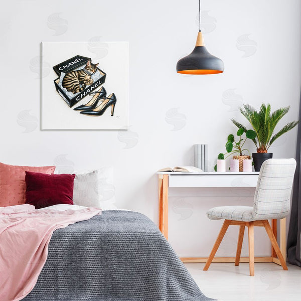 Stupell Industries Amanda Greenwood | Sleeping Cat In Shoe Box Wall Art
