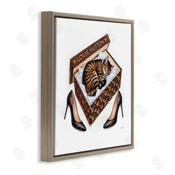 Stupell Industries Amanda Greenwood | Sleeping Cat In Shoebox