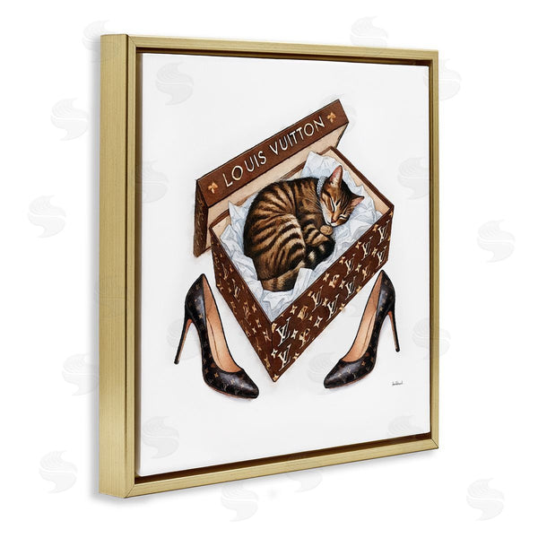 Stupell Industries Amanda Greenwood | Sleeping Cat In Shoebox