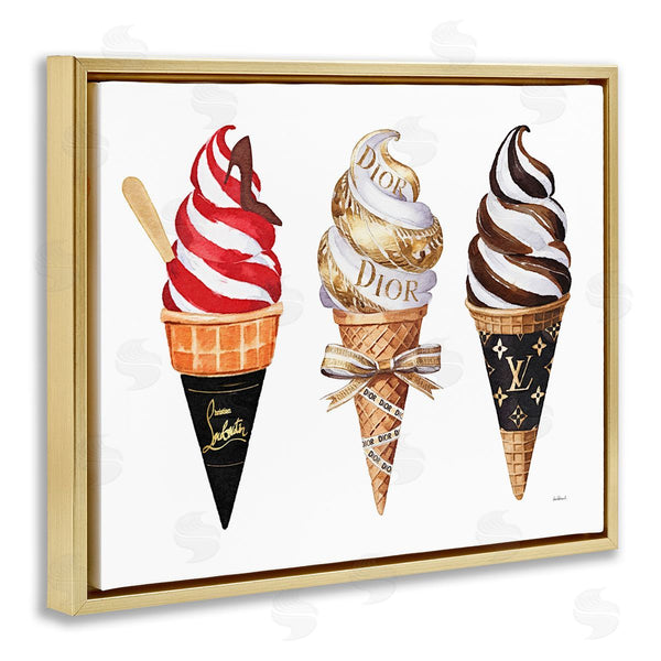 Stupell Industries Amanda Greenwood | Swirled Glam Ice Cream