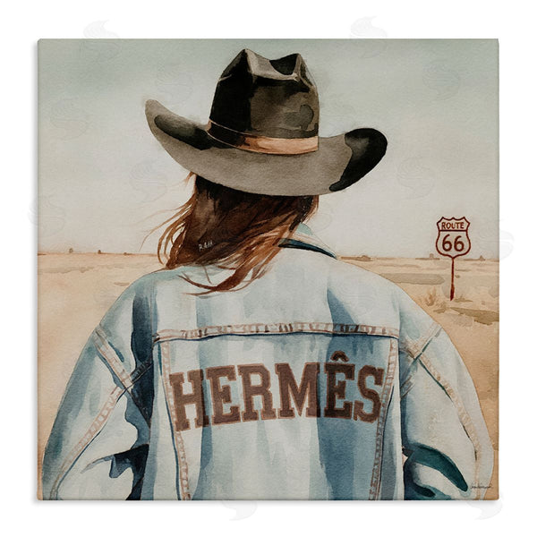 stupell industries Amanda Greenwood | Trendy Cowgirl in Desert