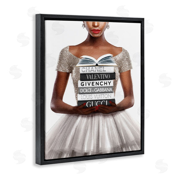 Stupell Industries Amanda Greenwood | Trendy Girl With Books