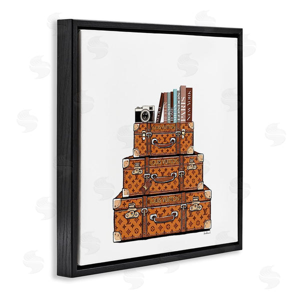 Stupell Industries Amanda Greenwood | Vintage Glam Luggage Stack Wall Art