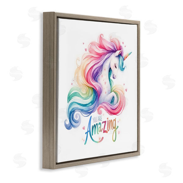 Stupell Industries Amanda Greenwood | You Are Amazing Unicorn Wall Art