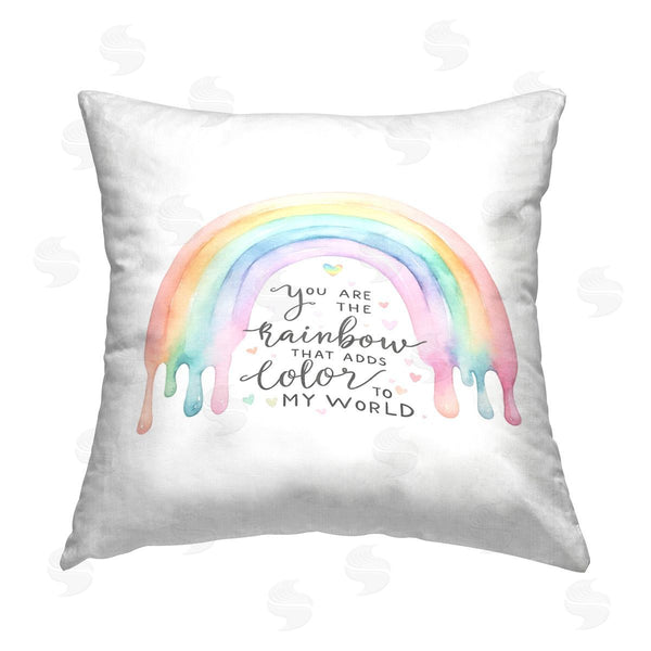 stupell industries Amanda Greenwood | You Are The Rainbow Printed Throw Pillow