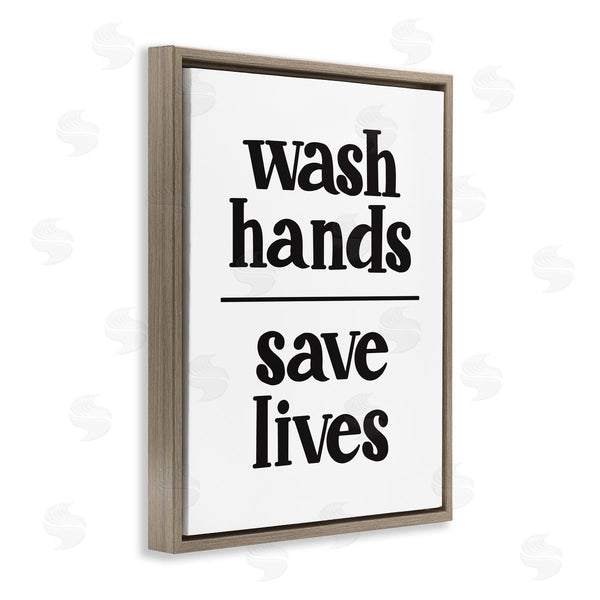 Stupell Industries Amanda Houston | Wash Hands Save Lives