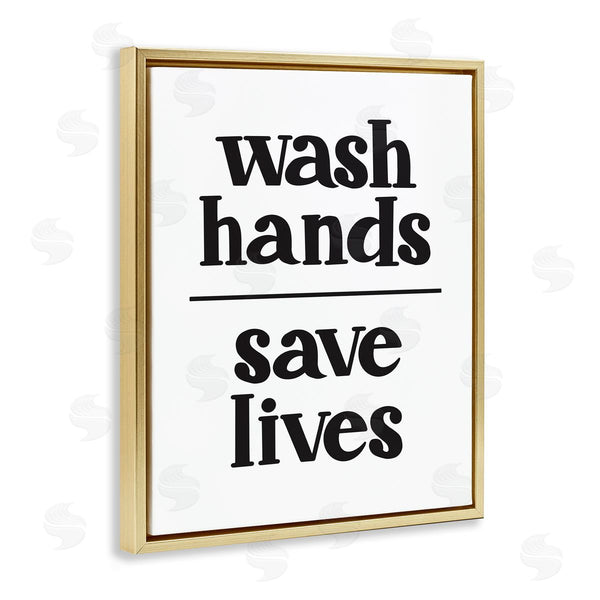 Stupell Industries Amanda Houston | Wash Hands Save Lives