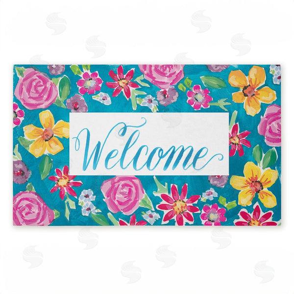 stupell industries Amanda McGee | Lush Garden Welcome Non-Woven Door Mat