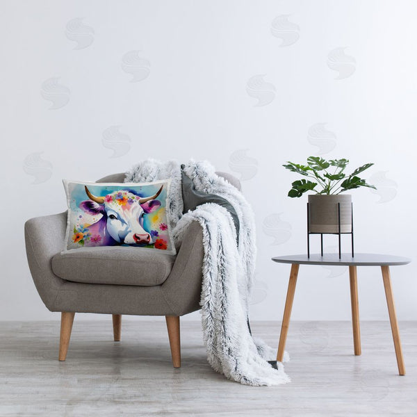 Stupell Industries Amber Clarkson | Flower Speckled Cow