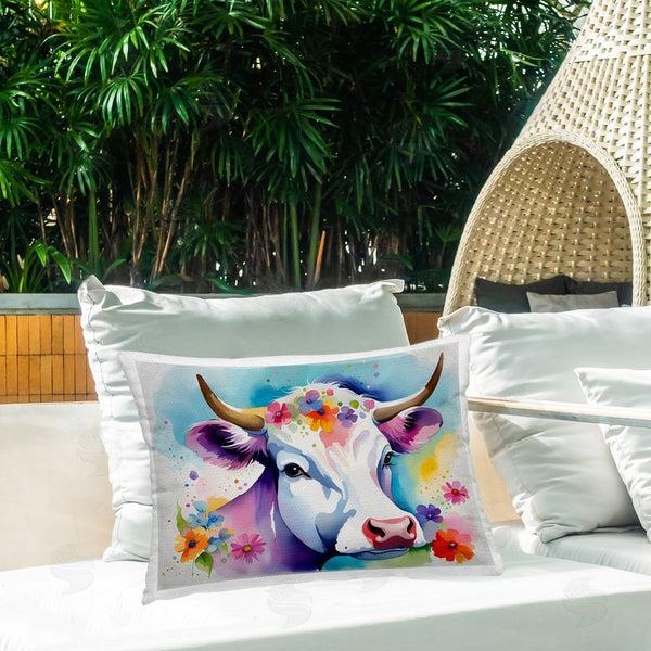 Stupell Industries Amber Clarkson | Flower Speckled Cow