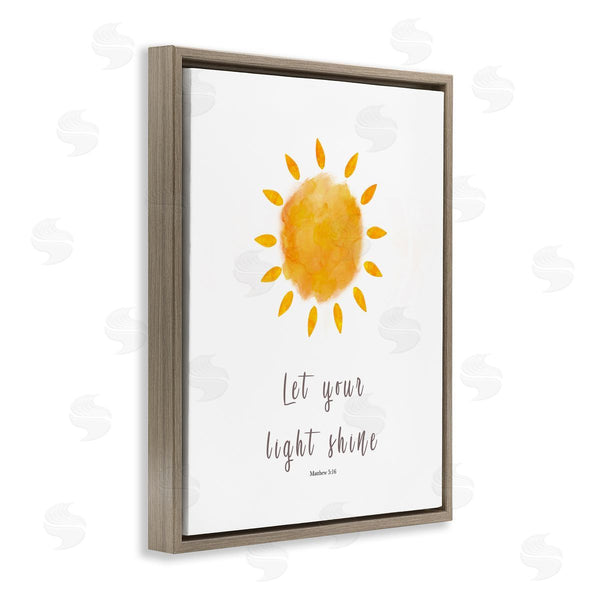 Stupell Industries Amber Clarkson | Let Your Light Shine Proverb Wall Art