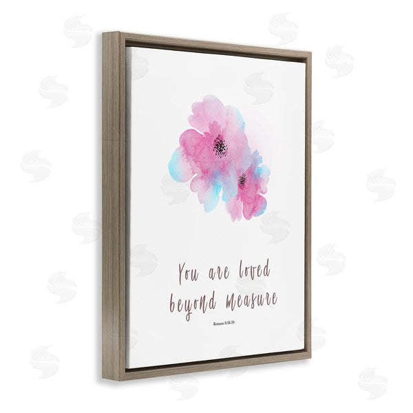 Stupell Industries Amber Clarkson | Loved Beyond Measure Proverb Wall Art