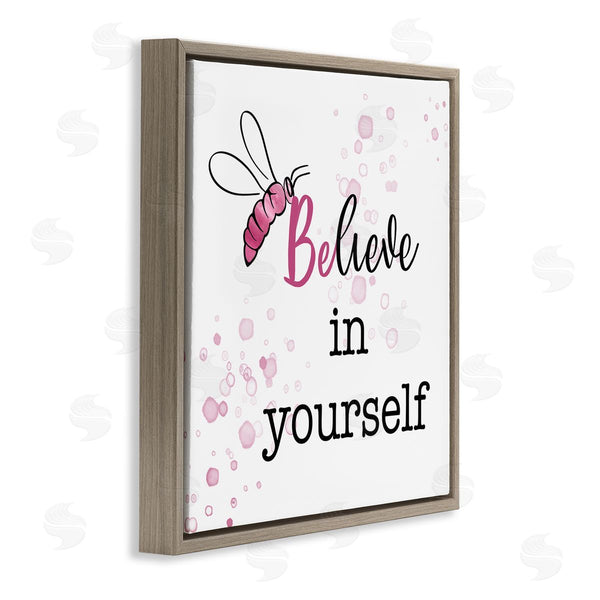 Stupell Industries Amber Clarkson | Purple Believe Honey Bee Wall Art