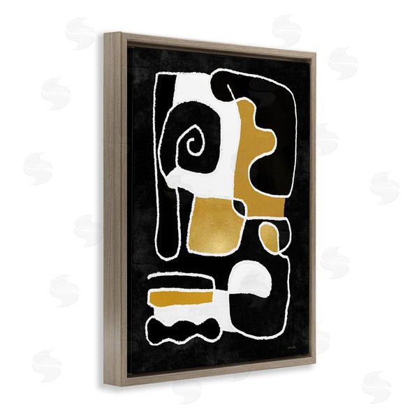 Stupell Industries Amber Sterling | Black & Glam Squiggles Wall Art
