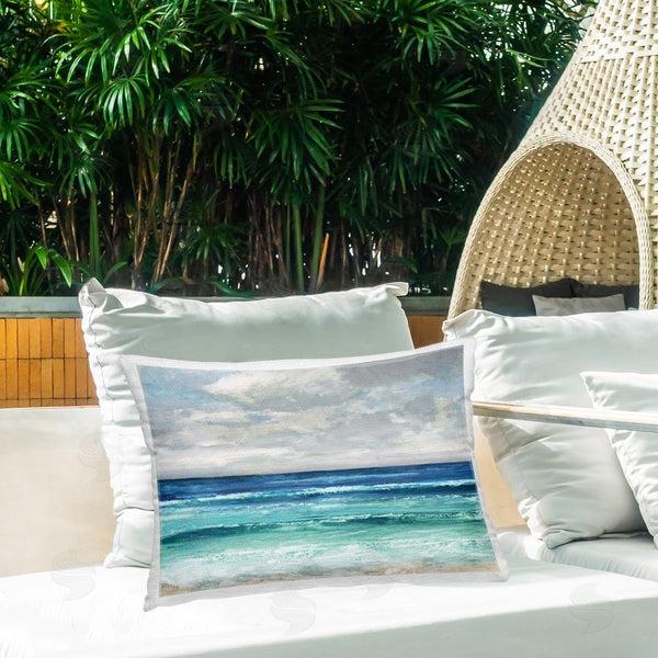 Stupell Industries Amber Sterling | Cloudy Beach Horizon