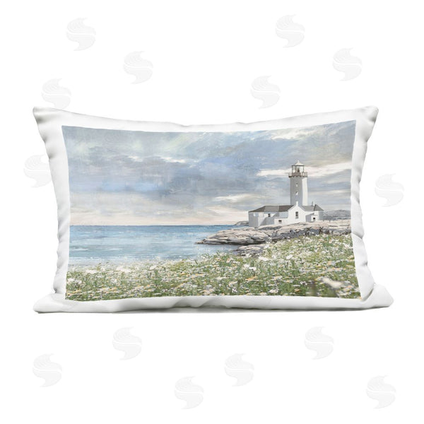Stupell Industries Amber Sterling | Coastal Guardian Lighthouse Printed Throw Pillow