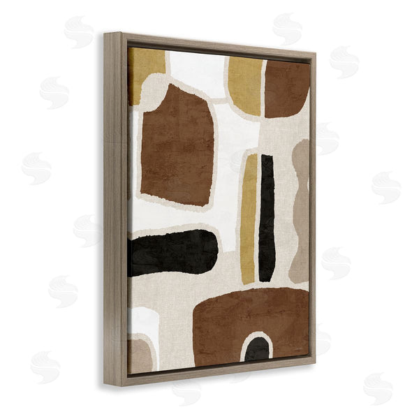 Stupell Industries Amber Sterling | Earthy Organic Shapes